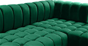 3pcs green velvet low-profile contemporary sectional by Meridian additional picture 6