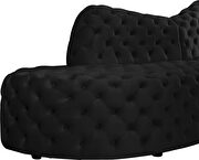 2pcs curved deep button tufted accent sectional by Meridian additional picture 3