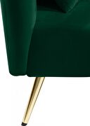 Double-back chaise in green velvet by Meridian additional picture 2