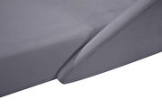 Double-back chaise in gray velvet by Meridian additional picture 9