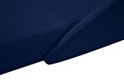 Double-back chaise in navy velvet by Meridian additional picture 7