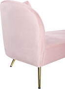 Double-back chaise in pink velvet by Meridian additional picture 7