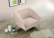 Elegant & sleek pink velvet contemporary chair by Meridian additional picture 3