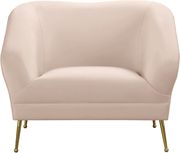 Elegant & sleek pink velvet contemporary chair by Meridian additional picture 7