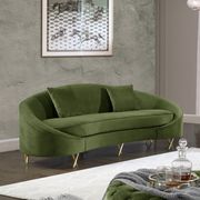 Olive velvet rounded back contemporary sofa by Meridian additional picture 4
