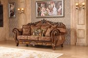 Carved designs traditional living room sofa by Meridian additional picture 2