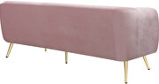 Elegant contemporary velvet / gold legs couch by Meridian additional picture 2