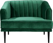 Affordable velvet contemporary chair by Meridian additional picture 2