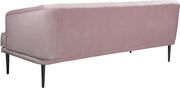 Affordable pink velvet contemporary sofa by Meridian additional picture 6