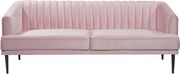 Affordable pink velvet contemporary sofa by Meridian additional picture 7