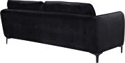 Velvet casual contemporary style living room sofa by Meridian additional picture 4