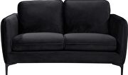 Velvet casual contemporary style living room loveseat by Meridian additional picture 3