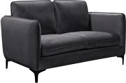 Velvet casual contemporary style living room loveseat by Meridian additional picture 3