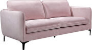 Velvet casual contemporary style living room sofa by Meridian additional picture 2
