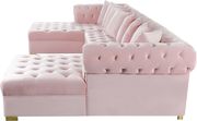 2-chaise 3pcs sectional in pink velvet by Meridian additional picture 4