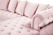 2-chaise 3pcs sectional in pink velvet by Meridian additional picture 5