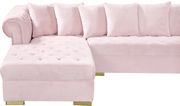 2-chaise 3pcs sectional in pink velvet by Meridian additional picture 6