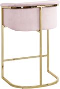 Pink velvet contemporary bar stool by Meridian additional picture 4