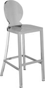 Silver chrome metal contemporary bar stool by Meridian additional picture 5