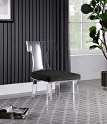 Acrylic contemporary dining chair by Meridian additional picture 2