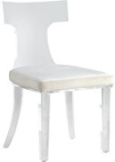 Acrylic contemporary dining chair by Meridian additional picture 6