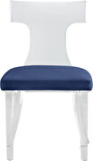 Acrylic contemporary dining chair by Meridian additional picture 3