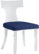 Acrylic contemporary dining chair by Meridian additional picture 7