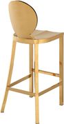 Golden chrome contemporary bar stool by Meridian additional picture 4