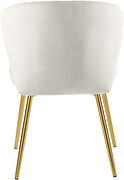 Velvet upholstery contemporary dining chair w/ gold legs by Meridian additional picture 7