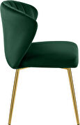Velvet upholstery contemporary dining chair w/ gold legs by Meridian additional picture 6