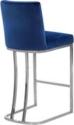Blue velvet / chrome frame bar stool by Meridian additional picture 4