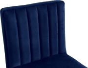 Adjustable height modern bar stool in navy velvet by Meridian additional picture 2