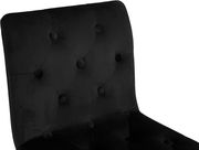 Elegant tufted black velvet bar stool by Meridian additional picture 2