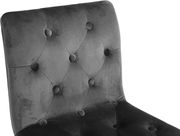 Elegant tufted gray velvet bar stool by Meridian additional picture 2
