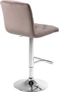 Elegant tufted pink velvet bar stool by Meridian additional picture 4