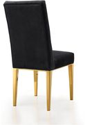 Rich gold stainless steel base / black velvet chair by Meridian additional picture 3