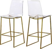 Acrylic / gold bar stool in contemporary style additional photo 3 of 4