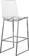 Silver base / acrylic contemporary bar stool by Meridian additional picture 2