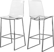 Silver base / acrylic contemporary bar stool by Meridian additional picture 3