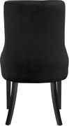Contemporary black velvet dining chair pair by Meridian additional picture 2