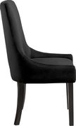 Contemporary black velvet dining chair pair by Meridian additional picture 3