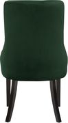 Contemporary green velvet dining chair pair by Meridian additional picture 2