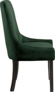 Contemporary green velvet dining chair pair by Meridian additional picture 3