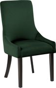 Contemporary green velvet dining chair pair by Meridian additional picture 4