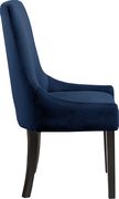 Contemporary navy velvet dining chair pair by Meridian additional picture 3