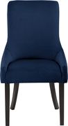 Contemporary navy velvet dining chair pair by Meridian additional picture 5