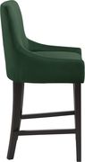 Set of green velvet contemporary bar stools by Meridian additional picture 3