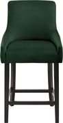 Set of green velvet contemporary bar stools by Meridian additional picture 5