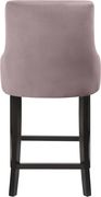 Set of pink velvet contemporary bar stools by Meridian additional picture 2