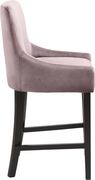 Set of pink velvet contemporary bar stools by Meridian additional picture 3